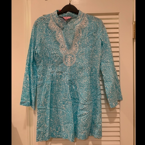 HP🎉 NWT Lilly Pulitzer Sarasota Tunic (“Shorely Blue”) - Picture 11 of 12